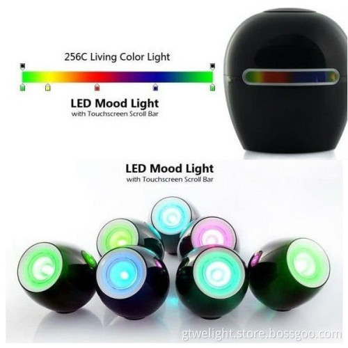 Living Colors Mini 1-Light Table Lamp in Black Finish